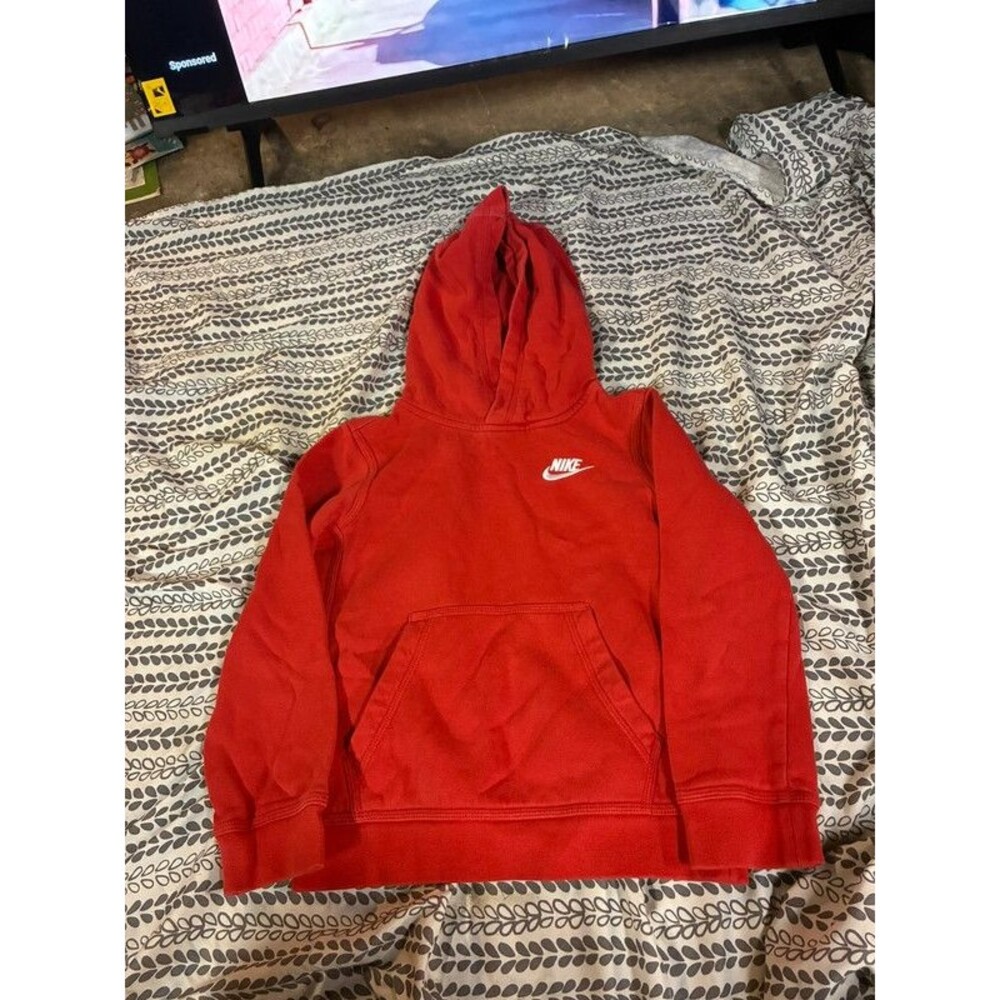 Girl’s Nike Red Long Sleeve Hoodie Size XS